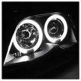 Spyder BMW E46 3-Series 02-05 4DR Projector Headlights 1PC LED Halo Blk PRO-YD-BMWE4602-4D-AM-BK 5042415