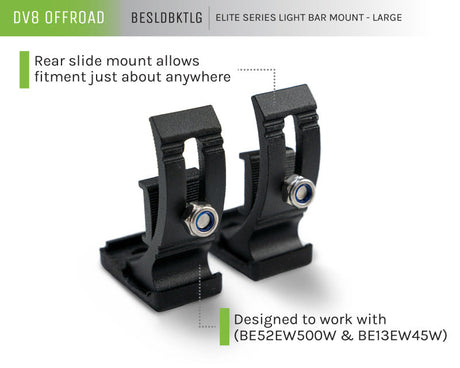 DV8 Offroad Elite Series Light Bar Mount - Large BESLDBKTLG