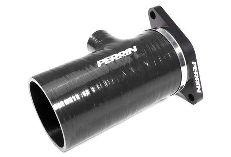 Perrin 2022+ Subaru WRX Black 3in Turbo Inlet Hose w/ Nozzle (Short) PSP-INT-426BK