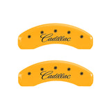 MGP 4 Caliper Covers Engraved Front & Rear Escalade Black finish silver ch 35015SESCBK