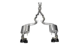 Corsa 15-16 Ford Mustang GT 5.0 3in Cat Back Exhaust Black Quad Tips (Xtreme) 14335BLK