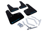 Rally Armor 13-16 Ford Focus ST /16-17 Focus RS UR Black Mud Flap with Nitrous Blue Logo MF27-UR-BLK/NB