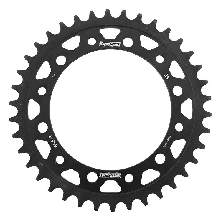 SUPERSPROX Rear Sprocket Steel 38t-520 Blk Hon RFE-8462-38-BLK