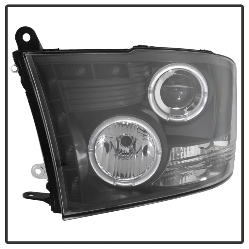 Spyder Dodge Ram 1500 09-14 10-14 Projector Headlights Halogen- LED Halo LED - Blk PRO-YD-DR09-HL-BK 5010032