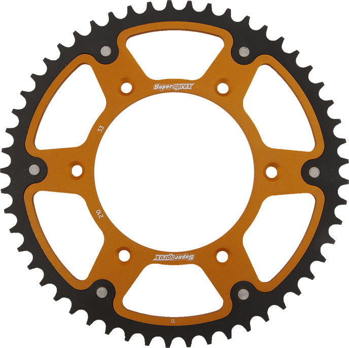 SUPERSPROX Rear Stealth Sprocket Alu/Stl 53t-520 Gld Hon RST-210-53-GLD