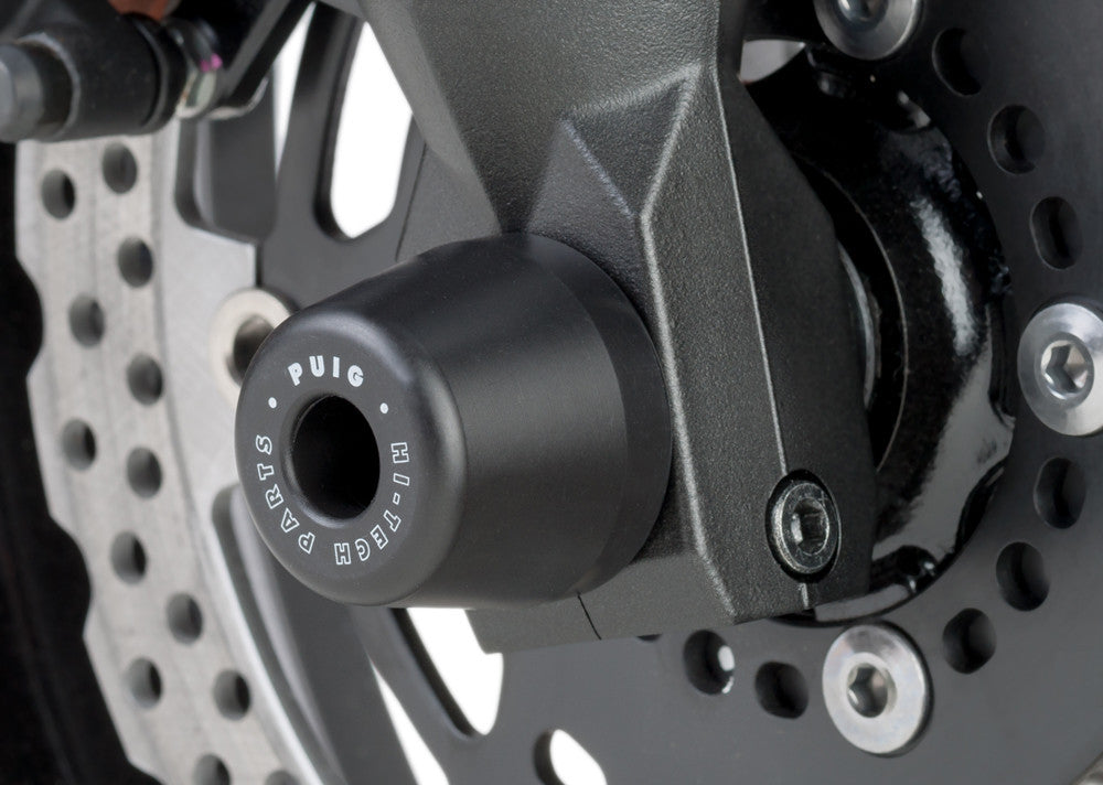 PUIG Axle Sliders Front Black 7743N