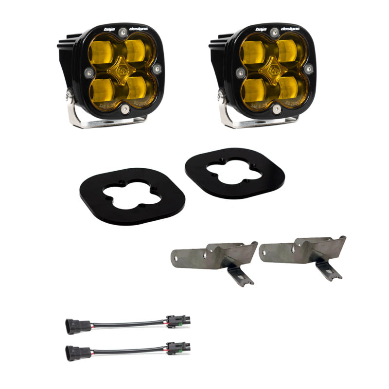 Baja Designs 11-16 Ford Super Duty Fog Pocket Kit - Amber 447731