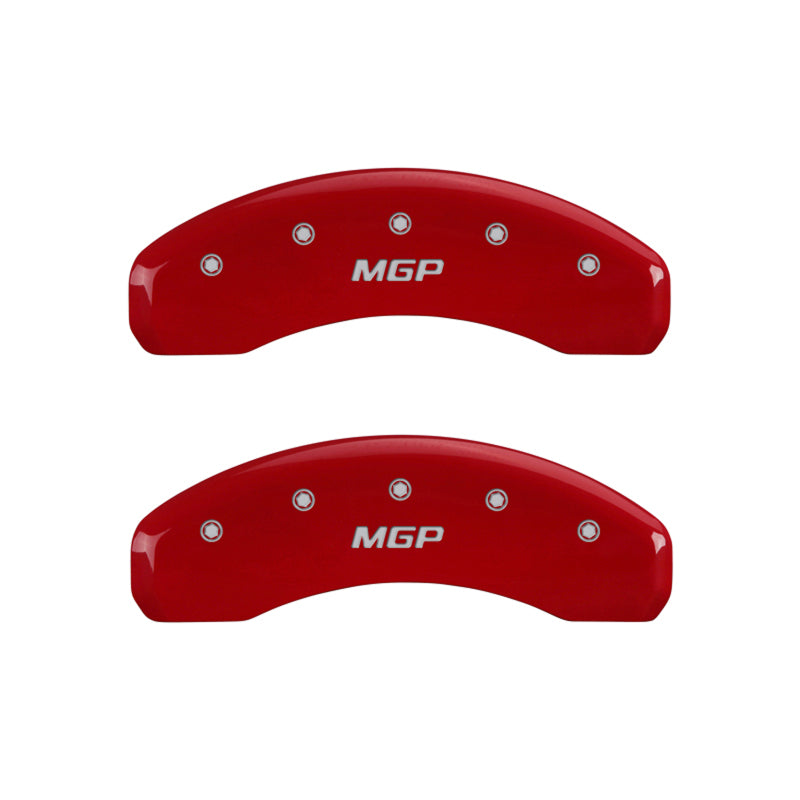 MGP 4 Caliper Covers Engraved Front & Rear MGP Red finish silver ch 15201SMGPRD