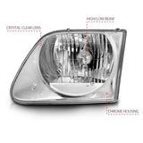 ANZO 1997-2003 Ford F-150 Crystal Headlights Chrome 111030
