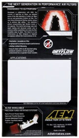 AEM 11-15 Kia Rio 1.4L / 1.6L DryFlow Air Filter 28-20472