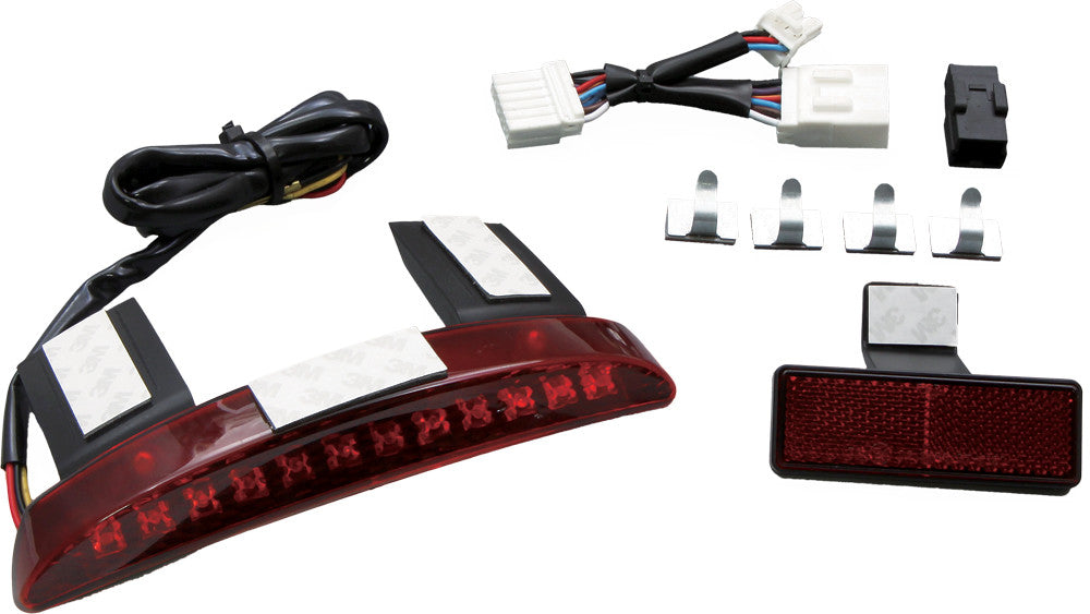 WEST-EAGLE Led Chopped Fender Taillights Red Lens H5172-RD