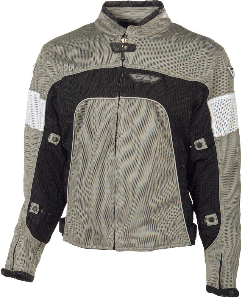 FLY RACING Coolpro Ii Mesh Jacket Silver/Black 2x #5791 477-4034~6