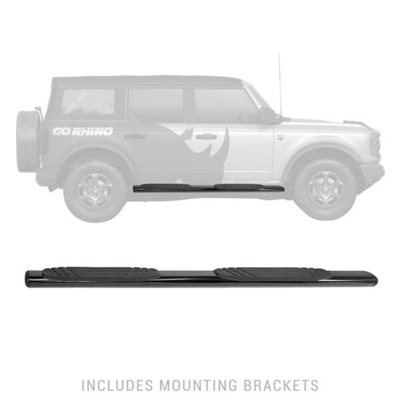 Go Rhino 4in OE Xtreme SideSteps - Textured Black - 71in 640071T