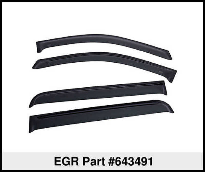 EGR 15+ Ford F150 Crew Cab Tape-On Window Visors - Set of 4 643491