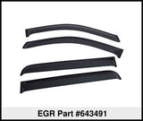 EGR 15+ Ford F150 Crew Cab Tape-On Window Visors - Set of 4 643491