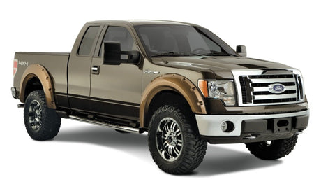 Bushwacker 09-14 Ford F-150 Styleside Max Pocket Style Flares 4pc 67.0/78.8/97.4in Bed - Black 20927-02