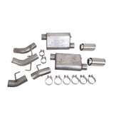 BBK Vari-Tune Axle Back Exhaust Kit 2 Adjustable Performance Mufflers 2-3/4 Pipe 4 in. Tips 41065