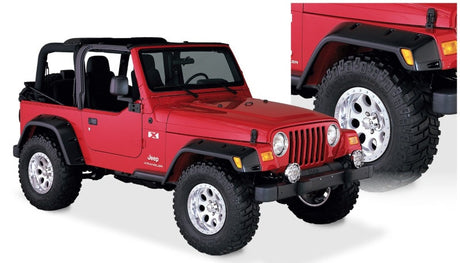 Bushwacker 97-06 Jeep TJ Max Pocket Style Flares 4pc - Black 10908-07