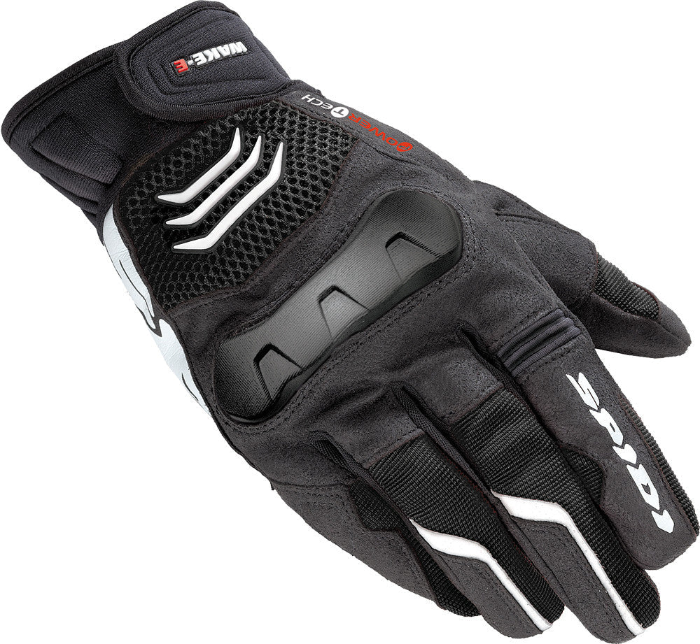 SPIDI Wake-E Tex Gloves Black/White 2x B43-011-2X