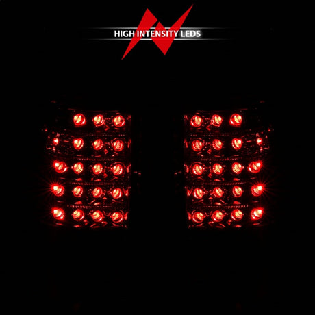 ANZO 1999-2007 Chevrolet Silverado 1500 LED Taillights Red/Clear 311010