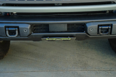 DV8 Offroad 2021 Ford Bronco Capable Bumper Slanted Front License Plate Mount LPBR-05