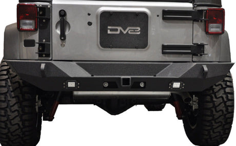 DV8 Offroad 07-18 Jeep Wrangler JK Full Length Rear Bumper w/ Lights RBSTTB-10