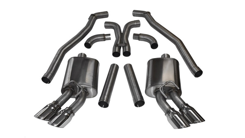 Corsa 12-13 Chevrolet Camaro Coupe ZL1 6.2L V8 Polished Sport Cat-Back + XO Exhaust 14971