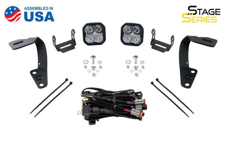 Diode Dynamics 10-21 Toyota 4Runner SS3 LED Ditch Light Kit - Sport Yellow Combo DD6747