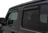 AVS 2018 Jeep Wrangler Unlimited (4-Door) Ventvisor In-Channel Window Deflectors 4pc - Smoke 194811