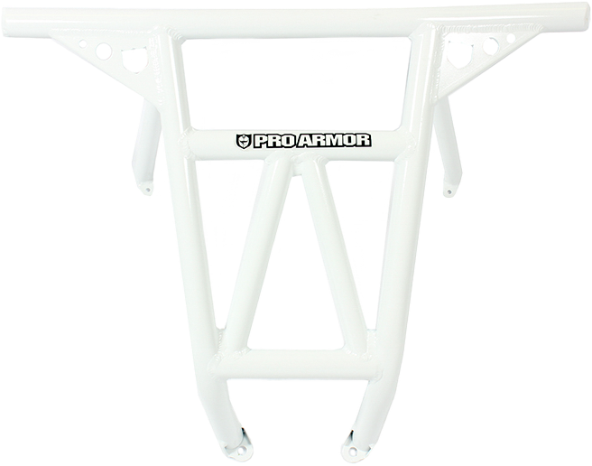PRO ARMOR Race Rear Bumper White Pol P141047WH-133