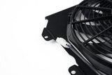 CSF 92-00 Honda Civic All-Aluminum Fan Shroud w/12in SPAL Fan - Black Finish 2858FB