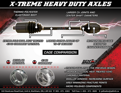 DEMON Axle - X-Treme - Heavy Duty - Rear Left/Right PAXL-3040XHD