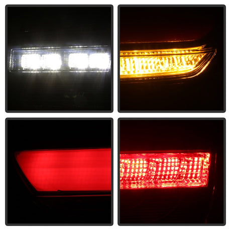Spyder BMW 3 Series F30 2012-2018 Full LED Tail Lights (ALT-YD-BMWF3012-SEQ-BSM) - Black Smoke 5088314