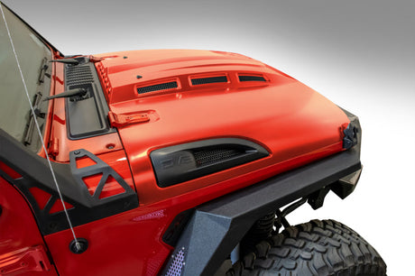 DV8 Offroad 18+ Jeep JL Heat Dispersion Hood - Primer Black HDMBJL-01