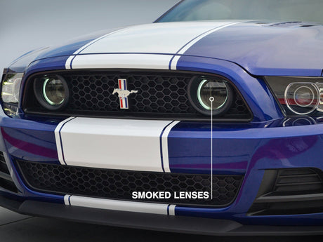Raxiom 13-14 Ford Mustang GT CCFL Halo Fog Lights (Smoked) 49177