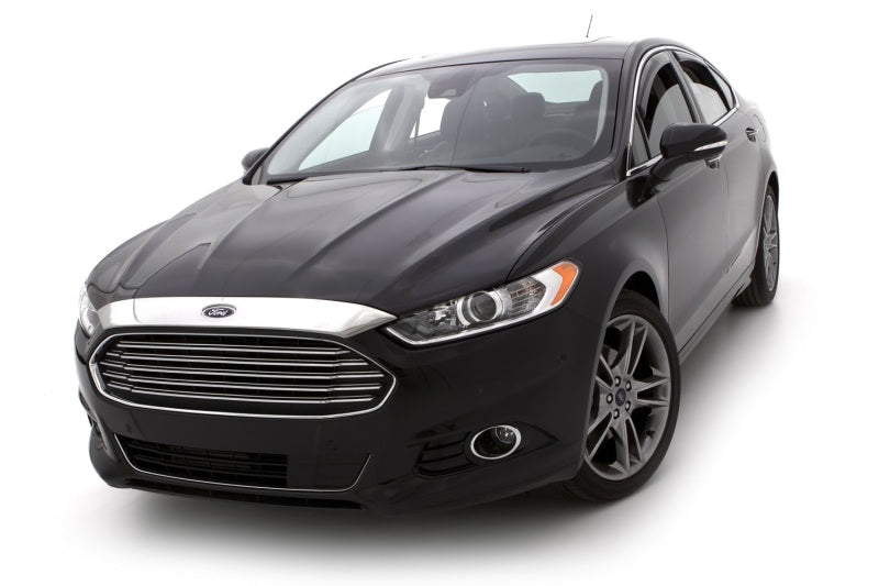 AVS 13-16 Ford Fusion (Grille Fascia Mount) Aeroskin Low Profile Acrylic Hood Shield - Smoke 320043