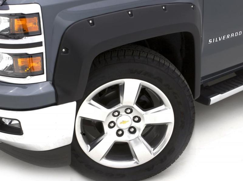 Lund 15-17 Chevy Silverado 2500 RX-Rivet Style Textured Elite Series Fender Flares - Black (4 Pc.) RX111T