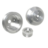 BBK 88-95 GM Truck 4.3 5.0 5.7 Underdrive Pulley Kit - Lightweight CNC Billet Aluminum (3pc) 1603