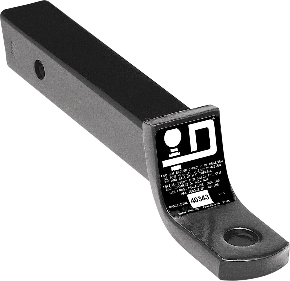 DRAW-TITE Ball Mount 2" Drop 3/4" Rise 2" Class Iii 1" Hole 40343