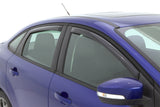 AVS 12-18 Ford Focus Ventvisor In-Channel Front & Rear Window Deflectors 4pc - Smoke 194373