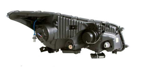 ANZO 2008-2012 Honda Accord Projector Headlights w/ U-Bar Black 121483