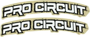 PRO CIRCUIT Font Fender Decal - Retro - White DC0010-RETRO