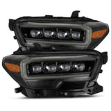 AlphaRex 16-20 Toyota Tacoma NOVA LED Projector Headlight Plank Style Alpha Black w/Activation Light 880705