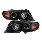 Spyder BMW E46 3-Series 02-05 4DR Projector Headlights 1PC LED Halo Blk PRO-YD-BMWE4602-4D-AM-BK 5042415