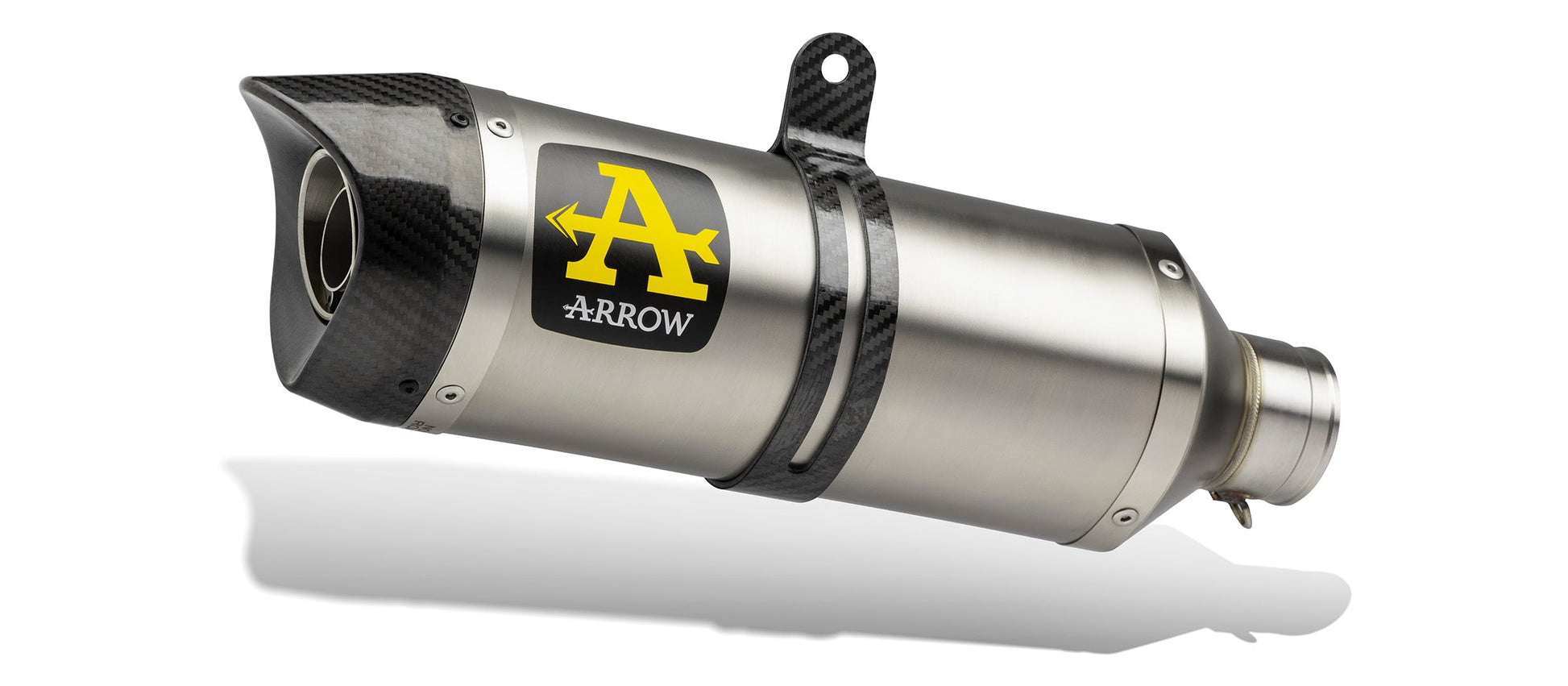 Arrow Yamaha Mt 09 '13 Homologated Titanium Thunder Silencer With Carbon End Cap For Arrow Collectors  71812pk