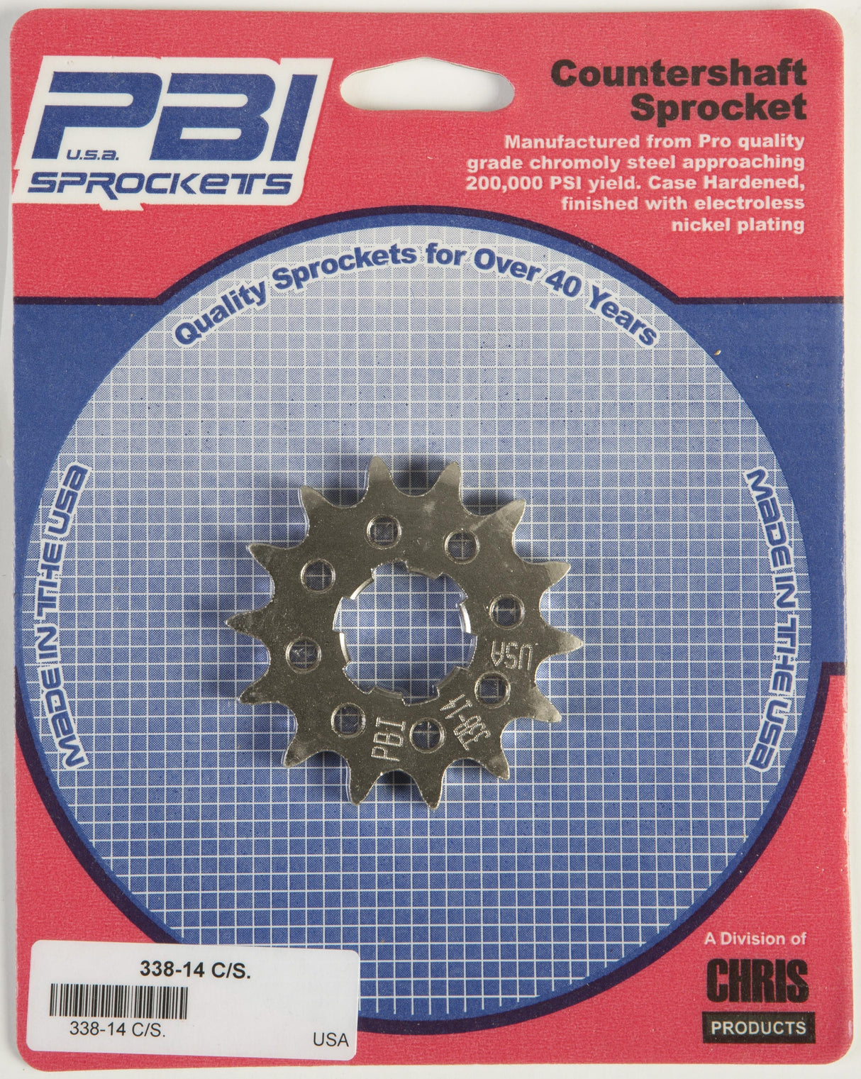 PBIFront Cs Sprocket Steel 14t-428 Hon338-14