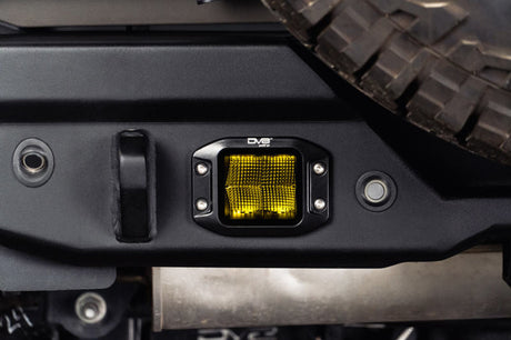 DV8 3-Inch Elite Series LED Amber Flush Mount Pod Light BE3FMW40W-A