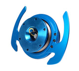 NRG Quick Release Kit Gen 4.0 - Blue Body / Blue Ring w/ Handles SRK-700BL