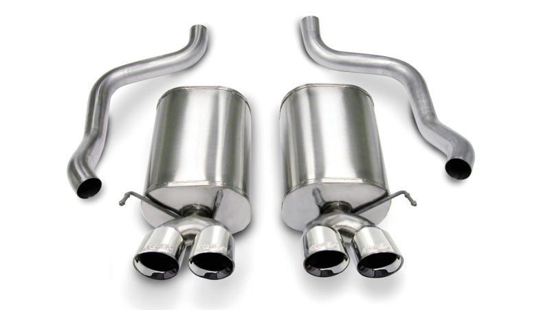 Corsa 05-08 Chevrolet Corvette C6 6.0L V8 Polished Sport Axle-Back Exhaust 14169