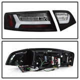 Spyder 09-12 Audi A6 LED Tail Lights - Black (ALT-YD-AA609-LED-BK) 5085160